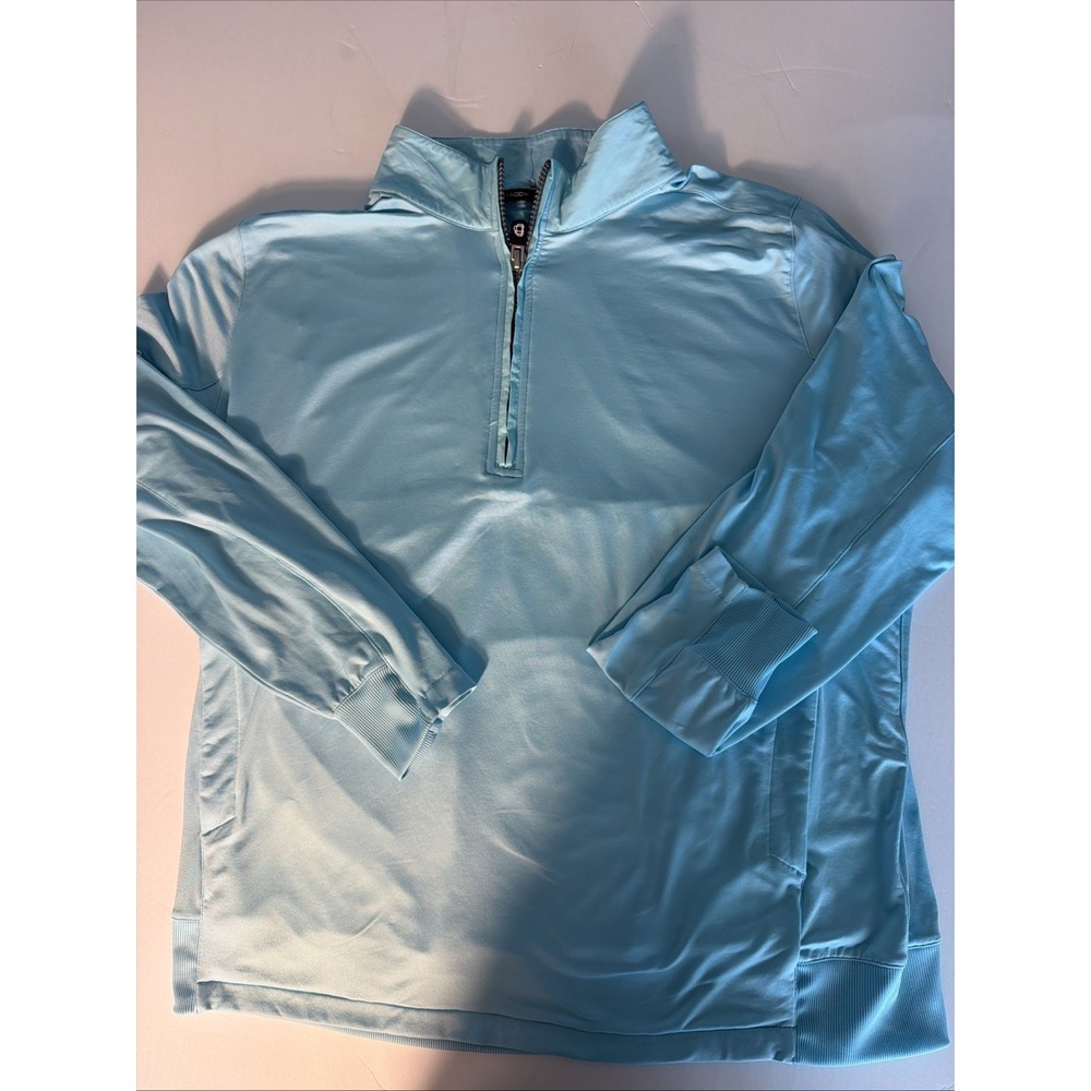 B Draddy Womens XXL Blue Performance Quarter Zip Pullover
